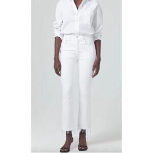 Citizens of Humanity Isola Cropped Boot Plaster White 28